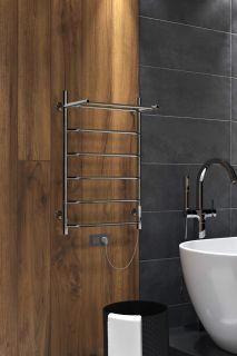 Полотенцесушитель электрический Indigo Roof Lux LCRLE80-50PRt с полкой 80x50 см хром